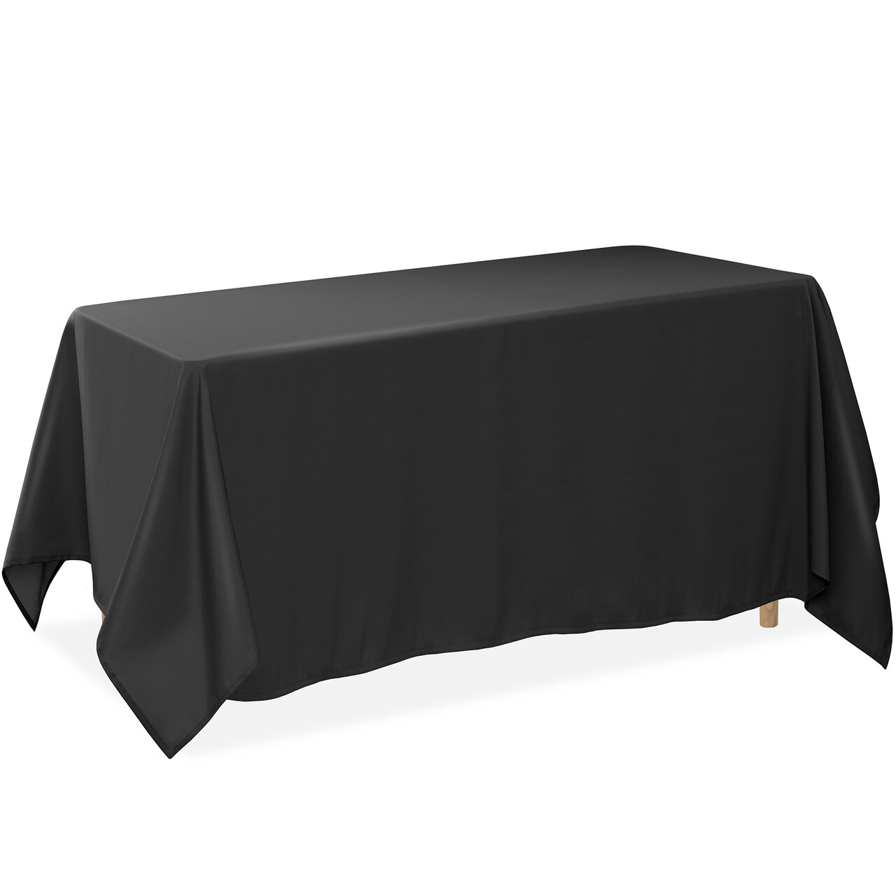 Lann's Linens 5 Pack Rectangular Tablecloths, Washable Polyester Fabric Table Cloth for Dining Tables, Parties, Restaurants, Weddings